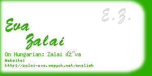 eva zalai business card